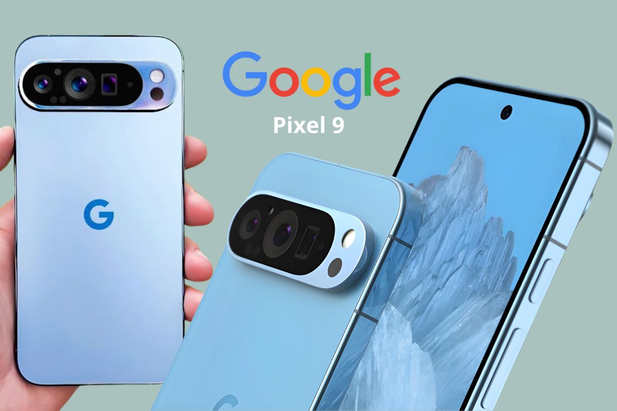 Deux smartphones Google Pixel 9 montrant l'avant et l'arrière